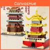 Tower Crane Yellow Chinese Building Landmark Set For Kids Play Learning And