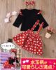 GOKEI Red and White Polka Dot Princess Dress for Halloween Polka Baby Princess Photo Amusement Long Short Size 120cm Girls, Costume, Kids' Costume,