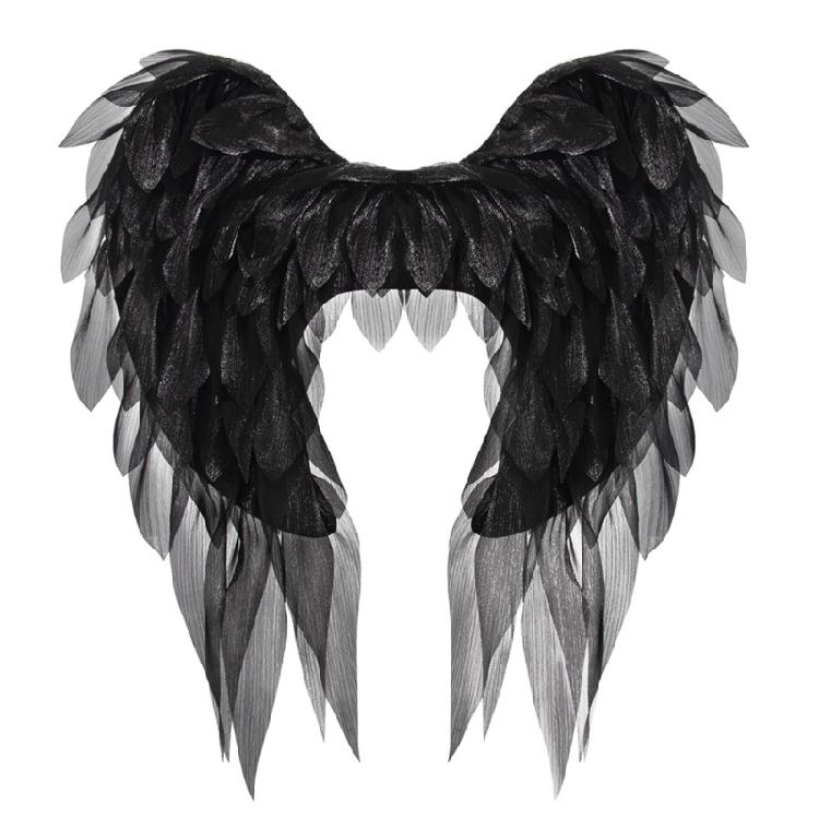 Премиальная ткань Органза Крылья Ангела и Дьявола С Удобными Регулируемыми Бретелями Для Взрослого Косплей Мероприятия