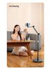 360° Rotating Floor-Standing Phone Stand for Live Streaming & Overhead Shots