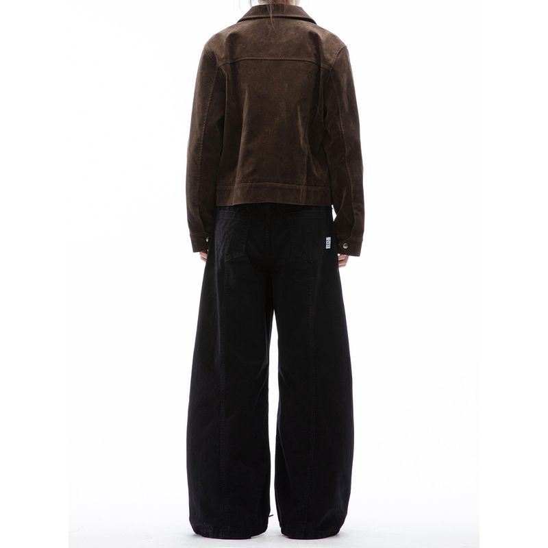 Dream Made American Retro Deconstructed Casual Pants for Men 2025 Autumn New Straight Loose Wide-Leg Pants