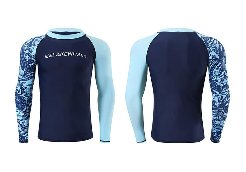 Herren Zweiteiliger Schnelltrocknender Sonnenschutz Neoprenanzug für Surfen, Schnorcheln & Strandschwimmen