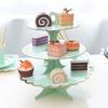 3 Tier Round Paper Foldable Cake Rack Food Stand Display Shelf Birthday Party Wedding Cake Stand