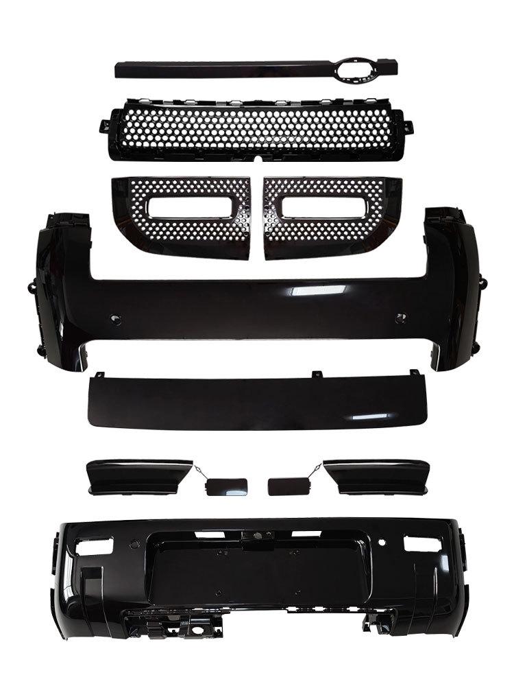 Black Warrior Kit for Defender 007 Bumpers - Front & Rear, No Tow Hook Modification