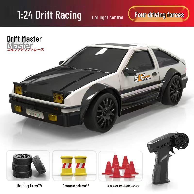 

AE86 Высокоскоростной 1:24 Дрифт Радиоуправляемая Машина – 4WD 2.4G Электрическая Гоночная Модель 1 rechargeable battery