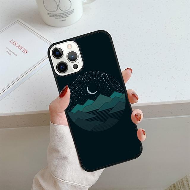 Star Lake Mountain Phone Case For iPhone 17 Air 14 15 16 13 12 Cover For Apple 14 15 16 Pro Max Plus Coque