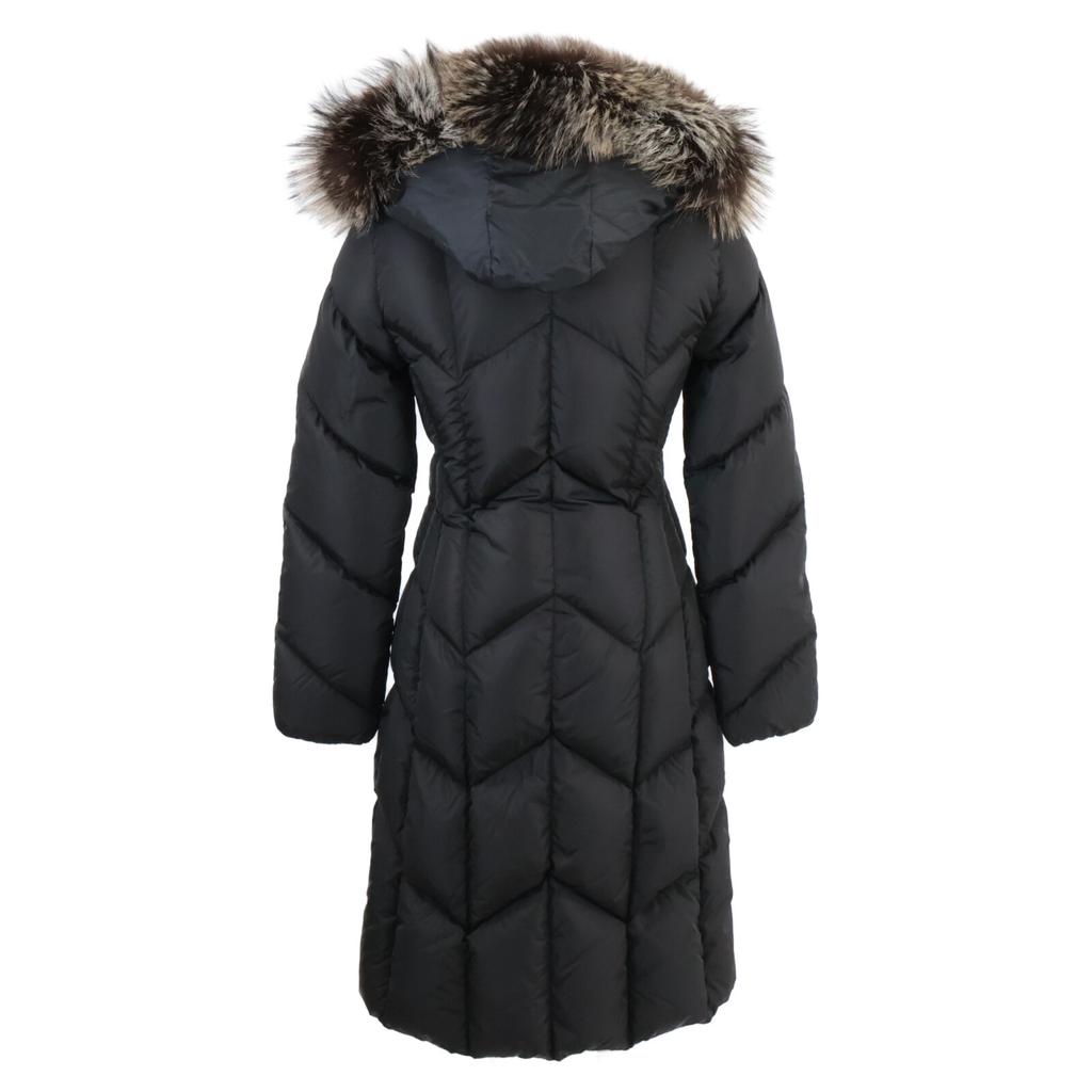 MONCLER DUBERRAN Duberan fur-trimmed hooded down jacket coat 00 blackUsed
