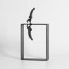 Minimalist Metal Character Ornaments, Abstract Art, Three Person Cast Iron Figures, Reflective Sculpture Models, Home Decoration