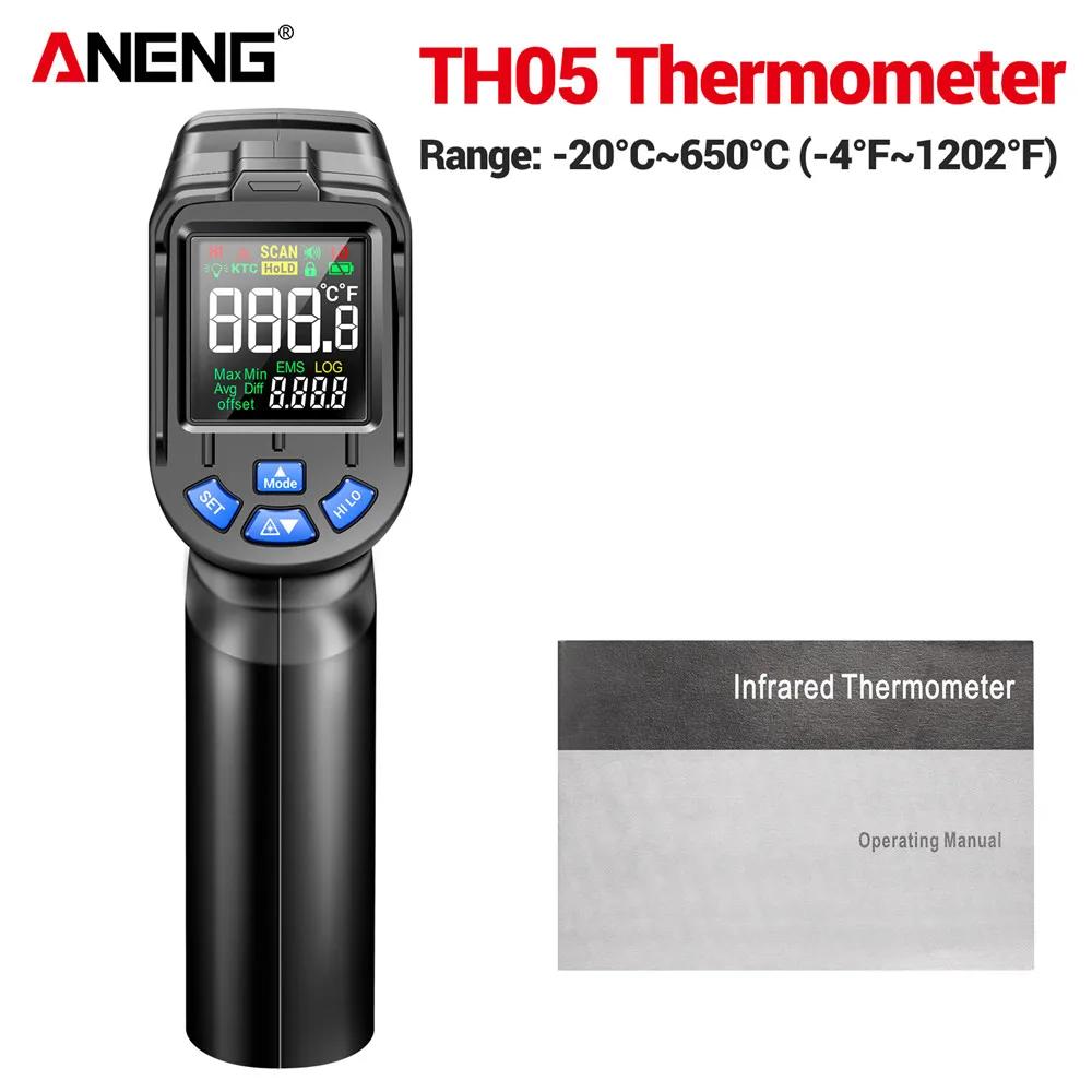 

Sensor Gun Circuit Industrial Testing Floor Heating Tube Temperature TesterANENG TH05 Digital Infrared Thermal Imager IR laser чорний
