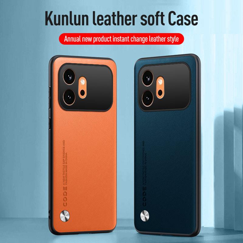 Plain PU Leather Matte Case For Honor 600 Pro Silicone Ultra Thin Soft Frame Shookproof Bumper Cover Shell For Honor 600Pro