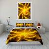 Yellow lightning bolt pattern. Bedding sets Duvet cover sets Duvet covers Pillowcases(1 * Duvet Cover 2 * Pillowcases, without duvet insert)
