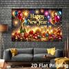 1Pcs Banner Polyester Happy New Year Decoration Background Winter Backdrop Decorations For Photo Studio Photo Booth Christmas