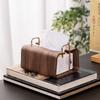 Retro Solid Wood Tissue Box Decoration Home Tearoom Coffee Table Paper Towel Box Ornaments Hotel Office Napkin Paper Box Crafts