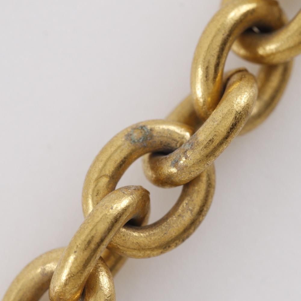 Chanel COCO Mark Necklace Vintage Matelasse Plated Gold 163.3g Women Used