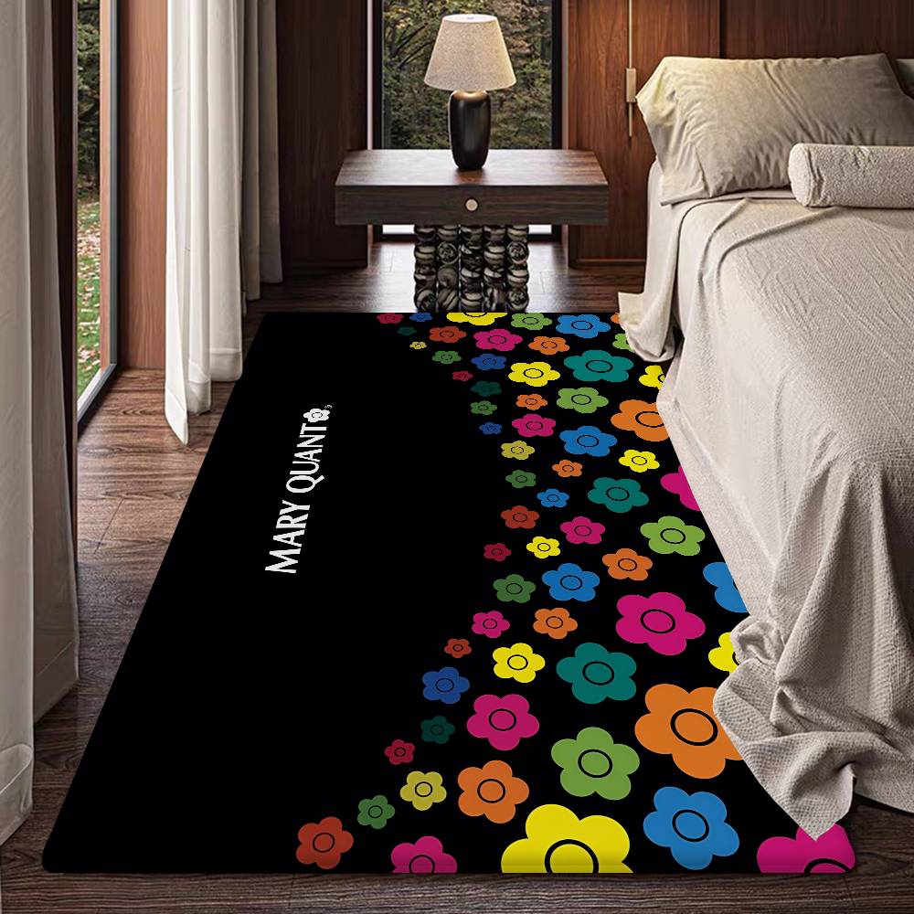 Fashion Logo Q-Quant M-Mary Floor Mat Cheaper Anti-slip Modern Living Room Balcony Printed Bedside Mats