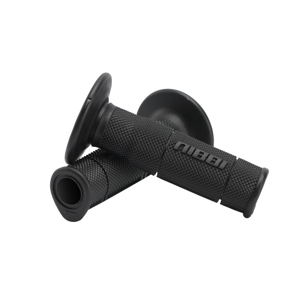 

NIBBI Motorcycle 7/8 Hand Grips 22mm 24mm Universal Handlebar Dirt Bike Grip Motocross Rubber Handlebar Grips black-TK
