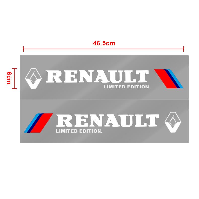 2 Stück Auto 3D Aufkleber Auto Seite Karosserie Sport Aufkleber Abziehbilder Autozubehör Für Renault Dacia Megane 2 3 Duster Logan Clio 4 Scenic 2 Captur