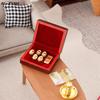 1 Set Vintage Jewelry Case 1:12 Dollhouse Miniature Accessories Mini Wooden Jewelry Box Model Toys For Doll House Decoration