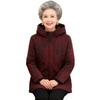 Hodo Women's Elderly Winter Hooded Padded Jacket