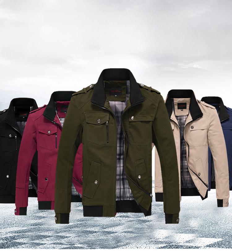 Men's Korean Style Stand-Up Collar Casual Jacket - Versatile Fashion for Spring and Autumn