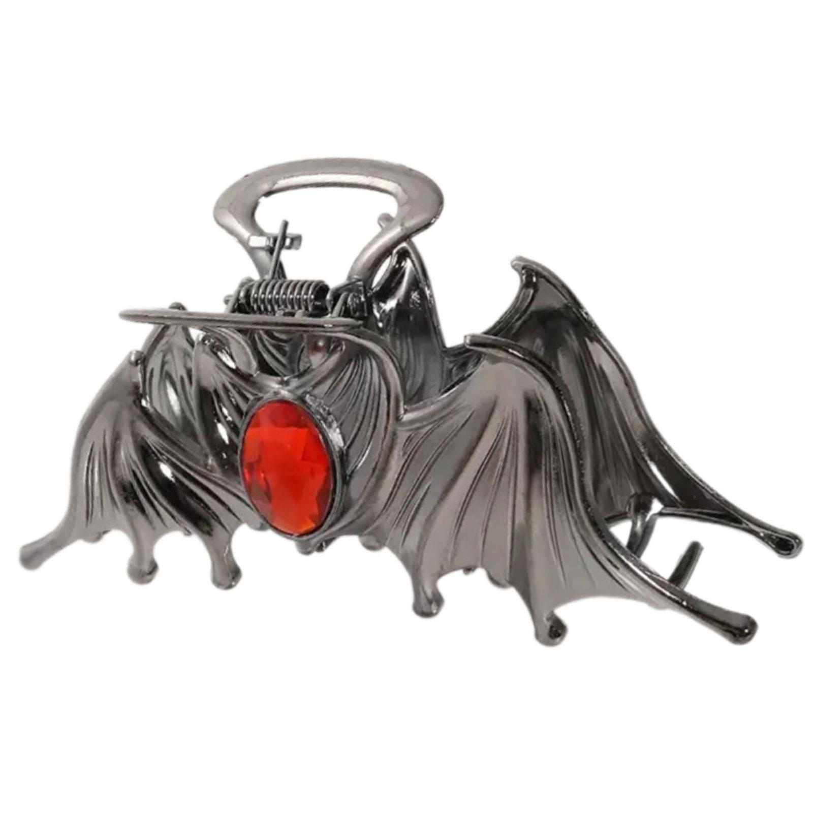 

Large Cat Eye Bat Hair Clip Elegant Streamline Design Alloy Material Secure Hold For Daily Commute Party Hairstyles чёрный