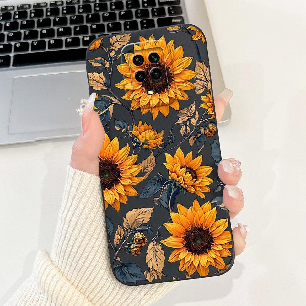Casing For Redmi Note 9 9S 9Pro 4G Back Cover For Redmi Note 9 Pro Case Cute Cartoon Fashion Flowers Silicone Shockproof Bumper