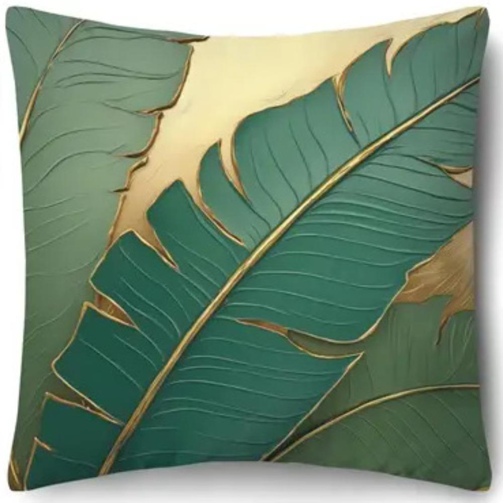 

Современная наволочка с принтом в виде листьев, наволочка для диванной подушки, новая наволочка, украшение для дома D