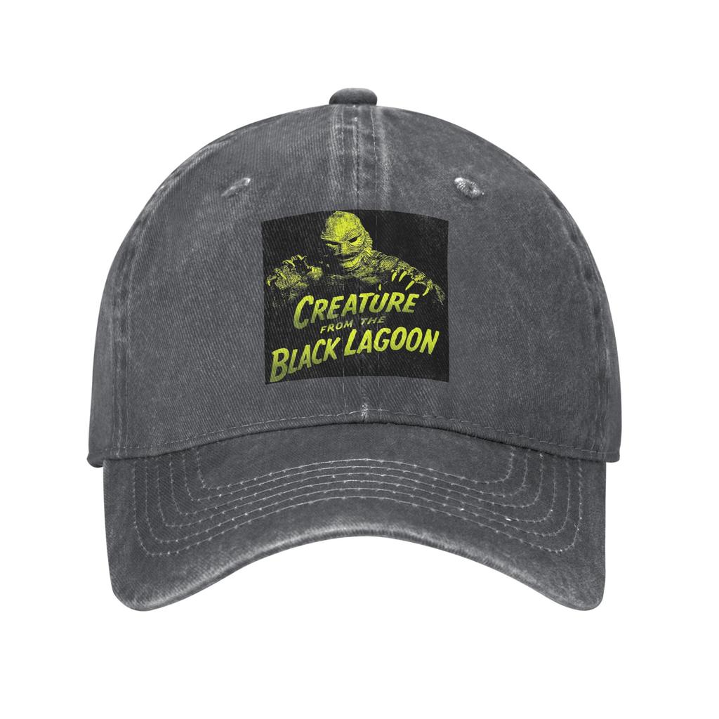 Creature from the Black Lagoon Baseball Caps Fashion Washed Denim Hats Casquette Sports Baseball Cowboy Hat for Unisex