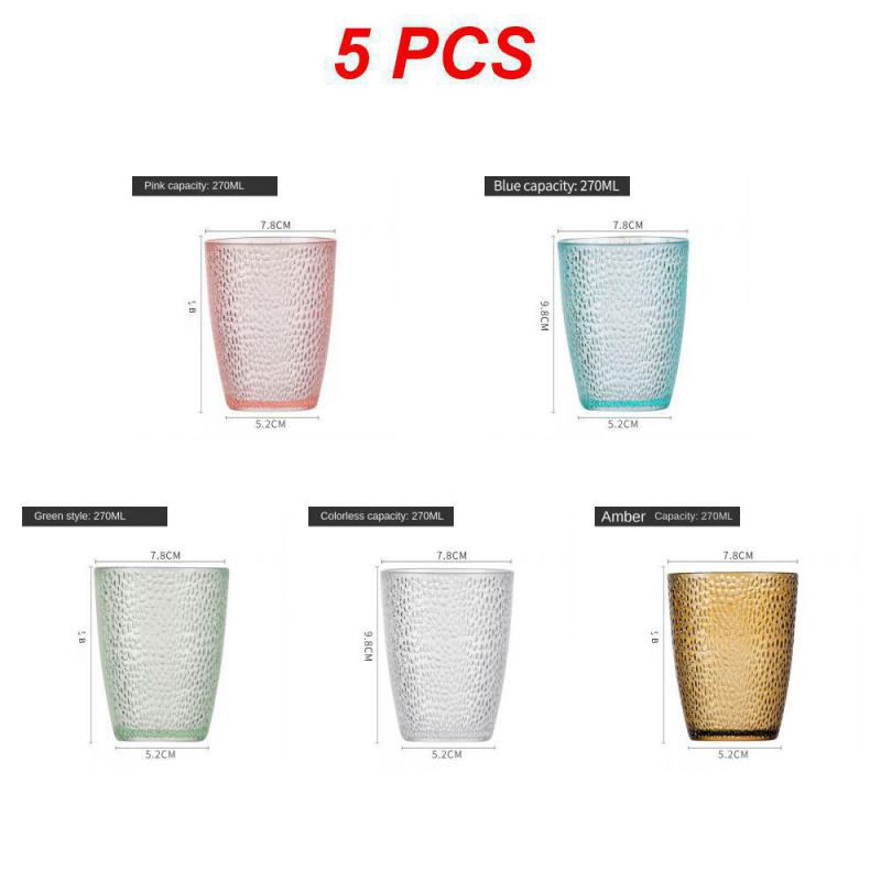 Novo conjunto de copos de acrílico à prova de quedas, canecas coloridas de cerveja, empilháveis, para restaurantes, bebidas, sucos, café, chá, água, para festas