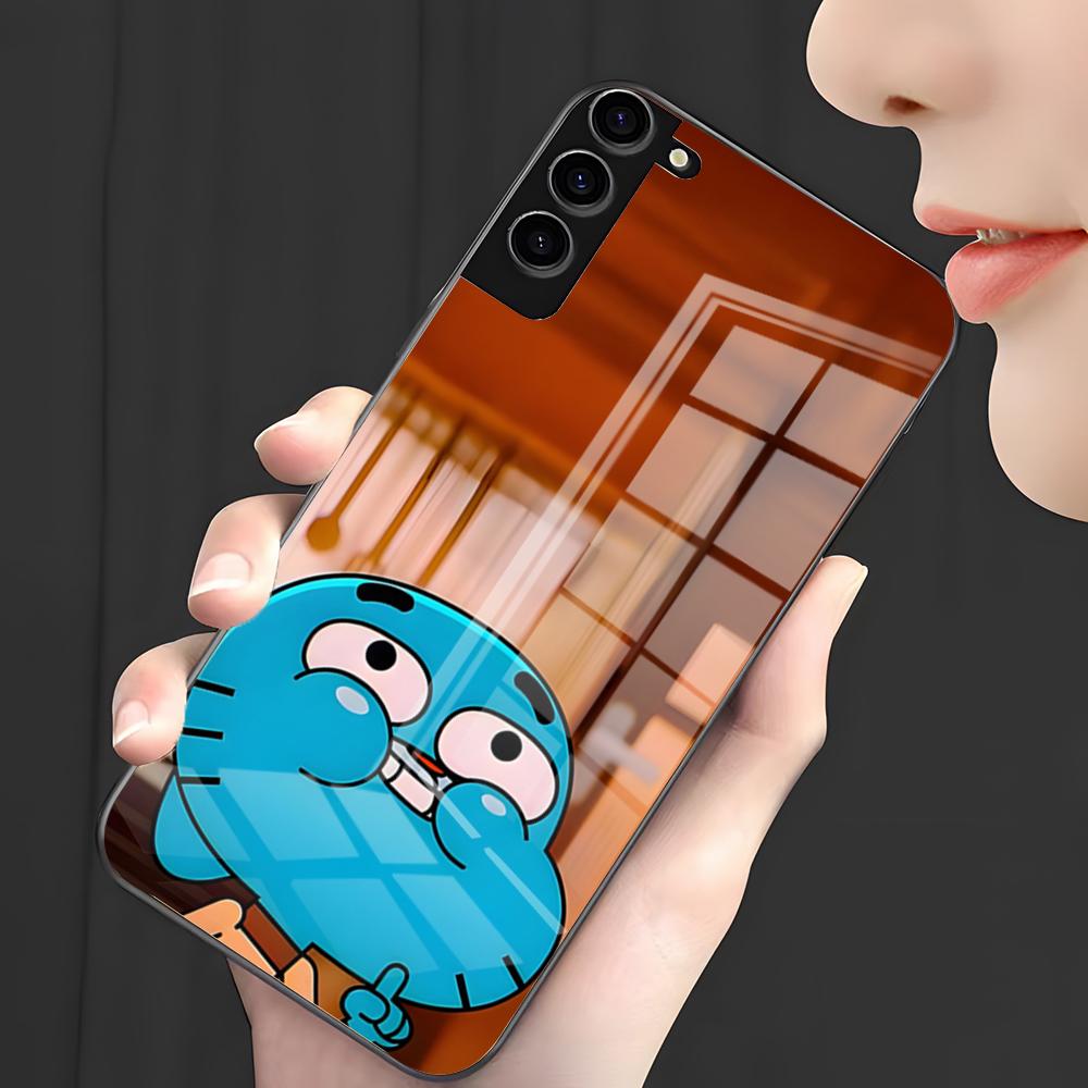 A-Amazing World Gumball Anime Handyhülle Für Samsung S26 S25 Plus S20 S20 Plus S22 Ultra S23 FE S21 Plus S21 Ultra Glasabdeckung