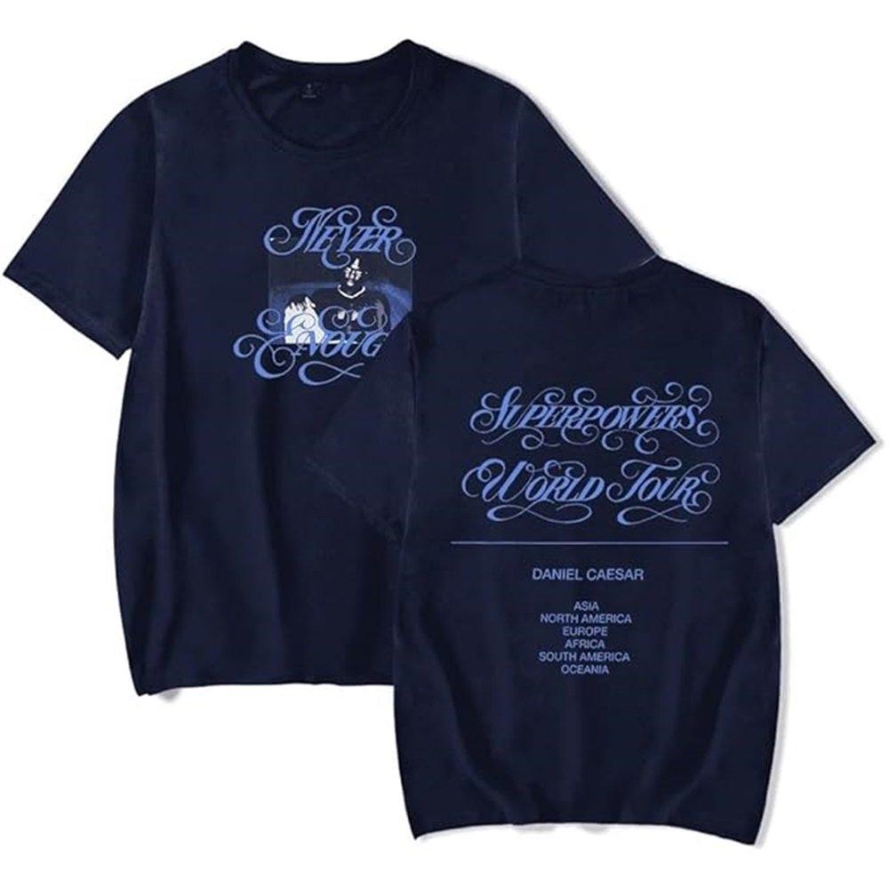 Daniel Caesar Tour 2025 Tshirt Women Unisex Casual Short Sleeve Printed Fashion Summer Tops Tee S