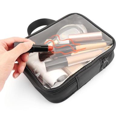 Transparente Make-up-Tasche Klare Tasche zur Spielzeugpräsentation Reise-Kulturbeutel PVC-Kosmetik-Aufbewahrungstasche Klare Staubschutz-Spielzeugtasche für Zuhause