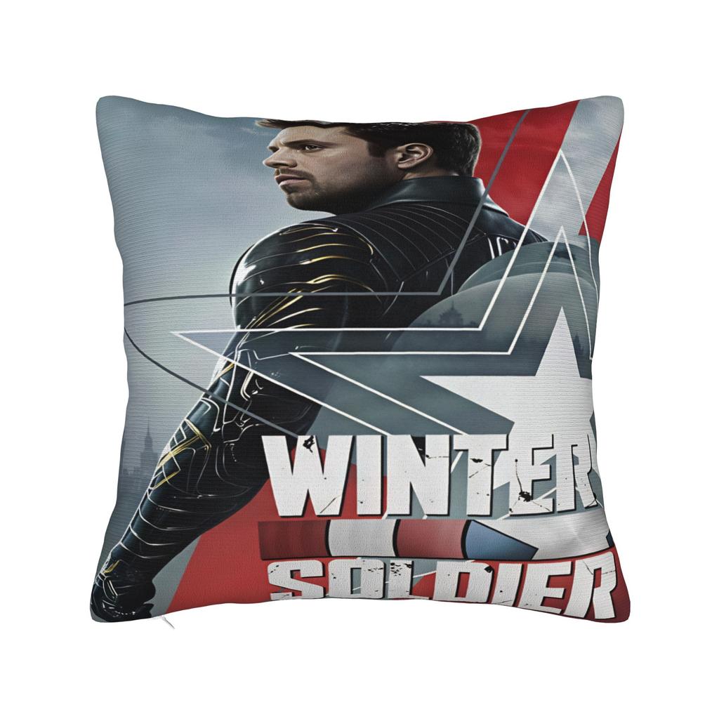 Bucky Barnes Winter Soldier Pillow Case Soft Pillow Cover For Sofa Home Decoration Fashion Pillowcases