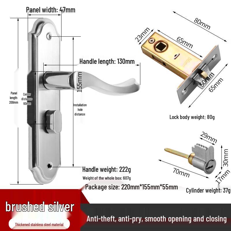 Space Traveler Stainless Steel Anti-Theft Door Lock
