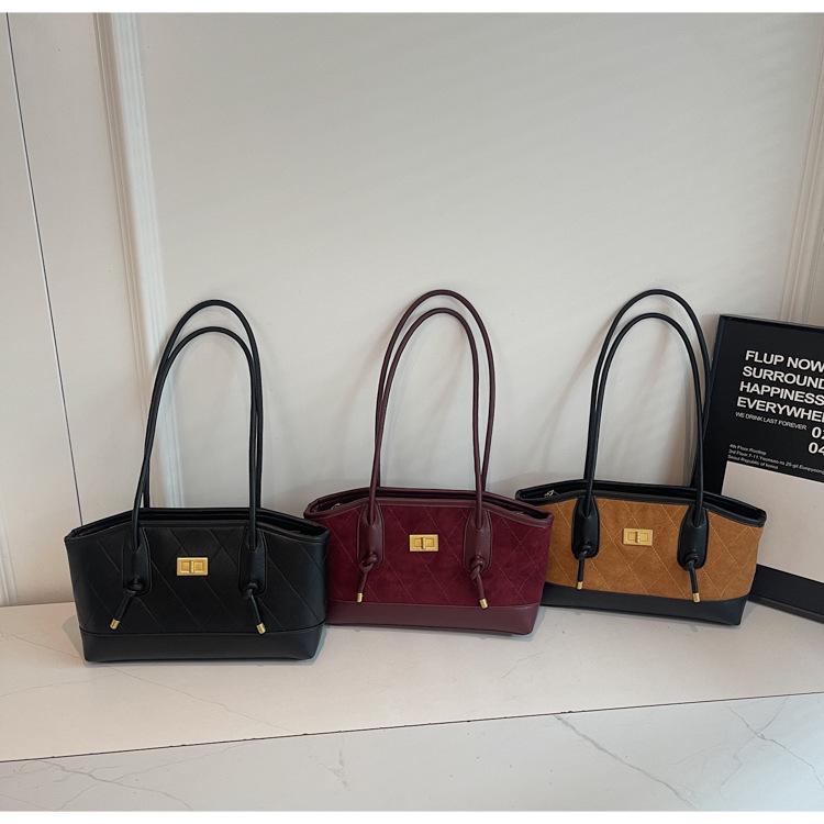 Grenzüberschreitende Retro Handtasche mit großer Kapazität und vielseitiger Verwendung für Damen: Modische Luxus-Schulter-Tragetasche