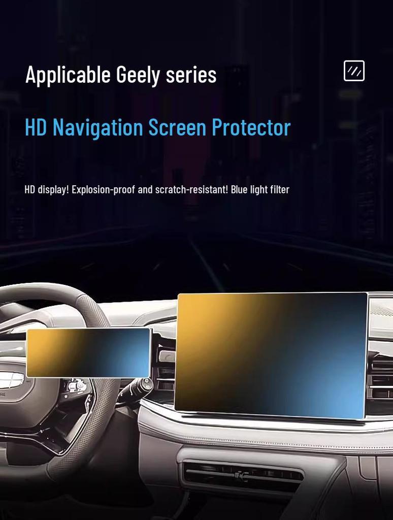 Geely Boyue 26-Model Center Console Tempered Screen Protector