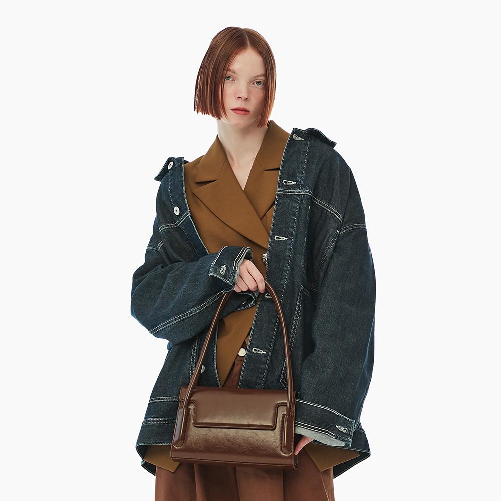 

FIND KAPOOR Marti Bag 26 Темно-коричневый мятый