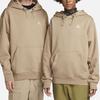 Nike Therma-FIT Fleece-Lined Thick Plain Loose Pullover Hoodie Unisex Tops Khaki DZ3393-247