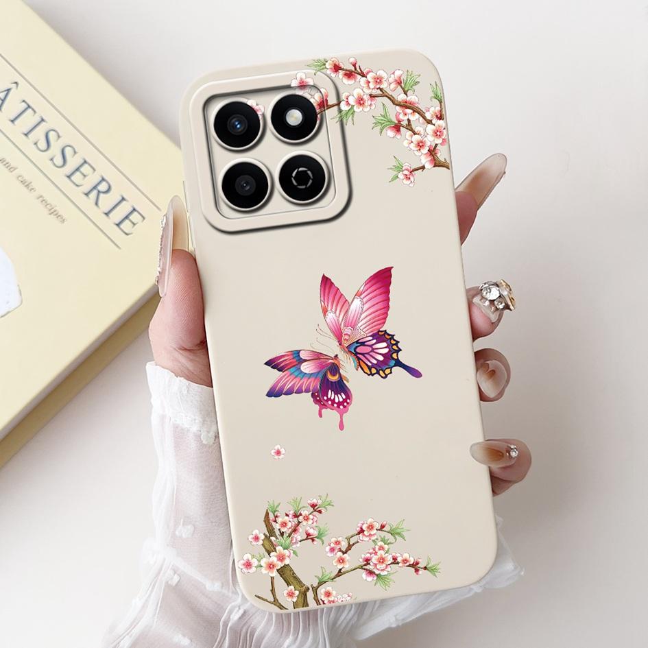 For Honor X7c 4G Case ALT-LX2 Shockproof Cover Sweet Girls Love Heart Soft Liquid Silicone Phone Cases For Honor 200 Smart Coque