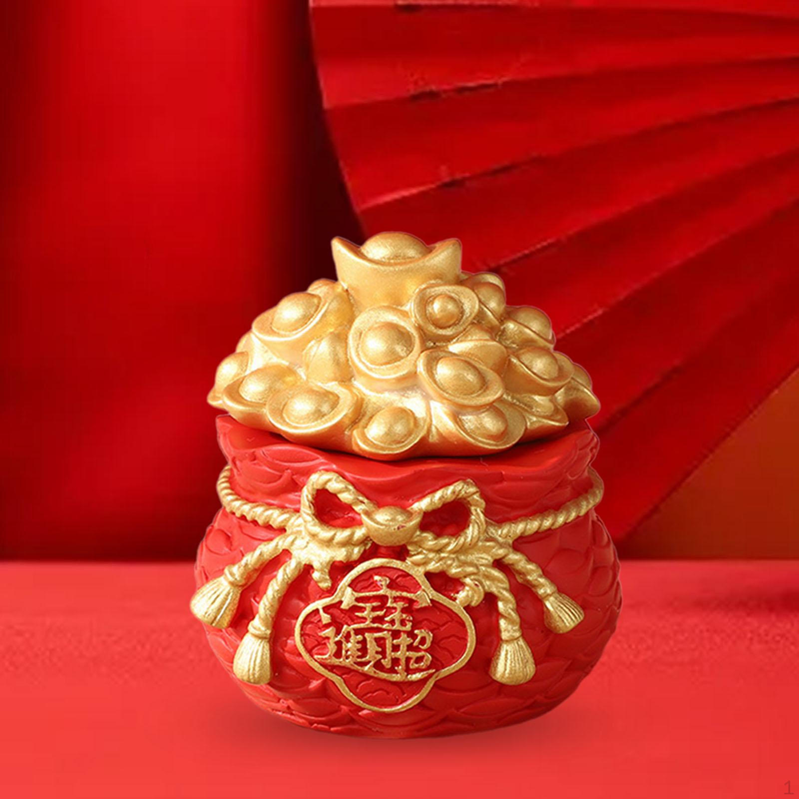 

Благословение мешочка украшения для китайского года, скульптура, украшение стола ручной работы,