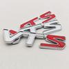 3D Metal Red Silver Color Car Sticker Logo V T S VTS Badge Emblem Sticker For Citroen C2 C3 C4 Quatre Saxo Xsara Jimny VTR