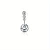 Bobisty Navel Ring 14G Heart Snake Butterfly CZ Dangling Belly Ring for Women Stunning Belly Button Piercing Jewelry