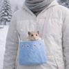 Ventilated Hamster Carrier Bag Zipper Closure Comfortable Portable Pet Carrier Soft Warm Pet Travel Tote Bag Small Animal