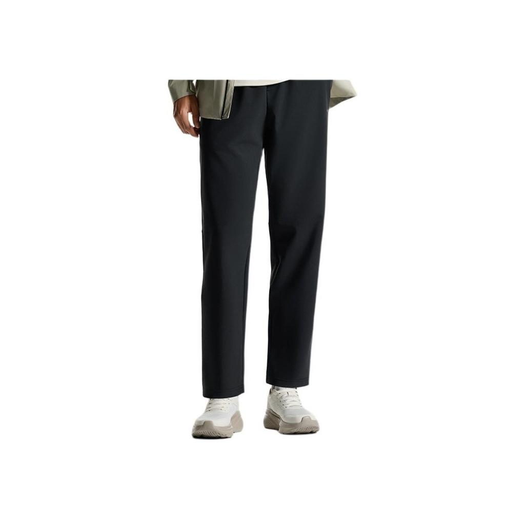 Anta Training Series Solid Color Mid-Rise Comfortable Breathable Versatile Straight Leg Casual Pants Men bottoms Black 152517519N-6