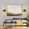 Sconce Touch Switch Black Wall Mounted Light Bedroom Hallway Living Room Indoor Lighting Lamp Wireless Rechargeable LED