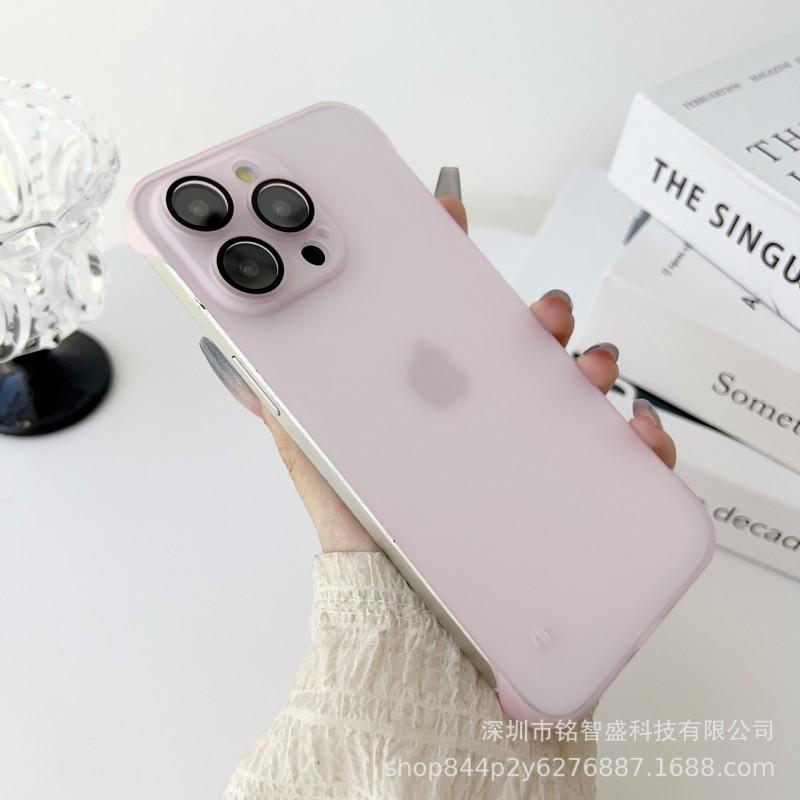 Phone Case IPhone 16 15 14 13 12 11 Pro Max Matte Frosted Slim Fit Shockproof Cover Simple Style