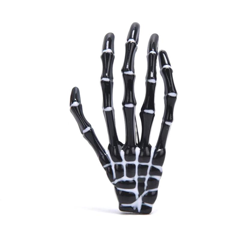 1Pc Punk Gothic Halloween Zombie Skull Skeleton Hand Bone Claw Hairpin Hair Clips