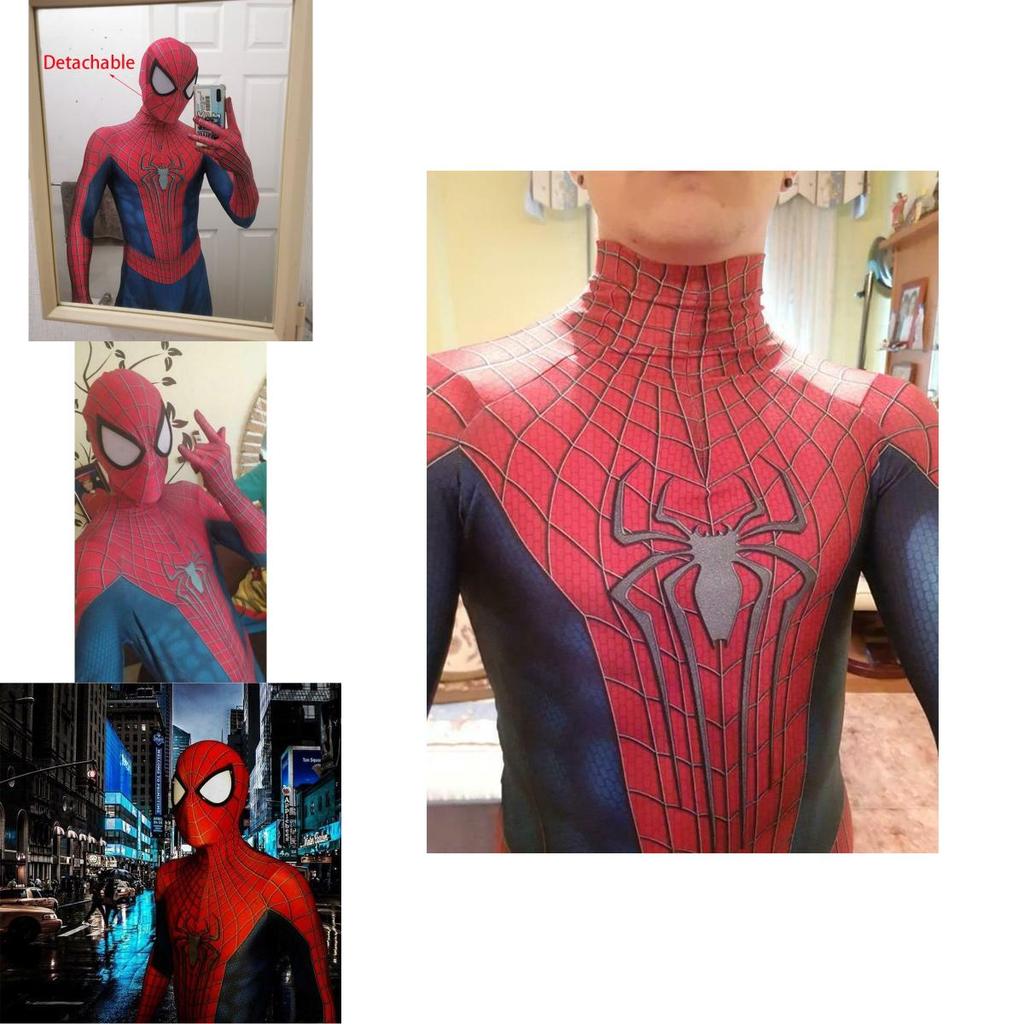 Prodyšný Pohodlný Spiderman Zentai Oblek Pro Dospělé Halloweenský Kostým