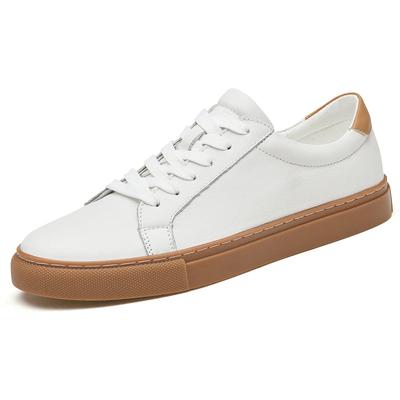 High Quality Mens Casual Shoes New Genuine Leather Breathable Men Sneaker Fashion Lace-up Walking Skateboard Shoes Male Footwear