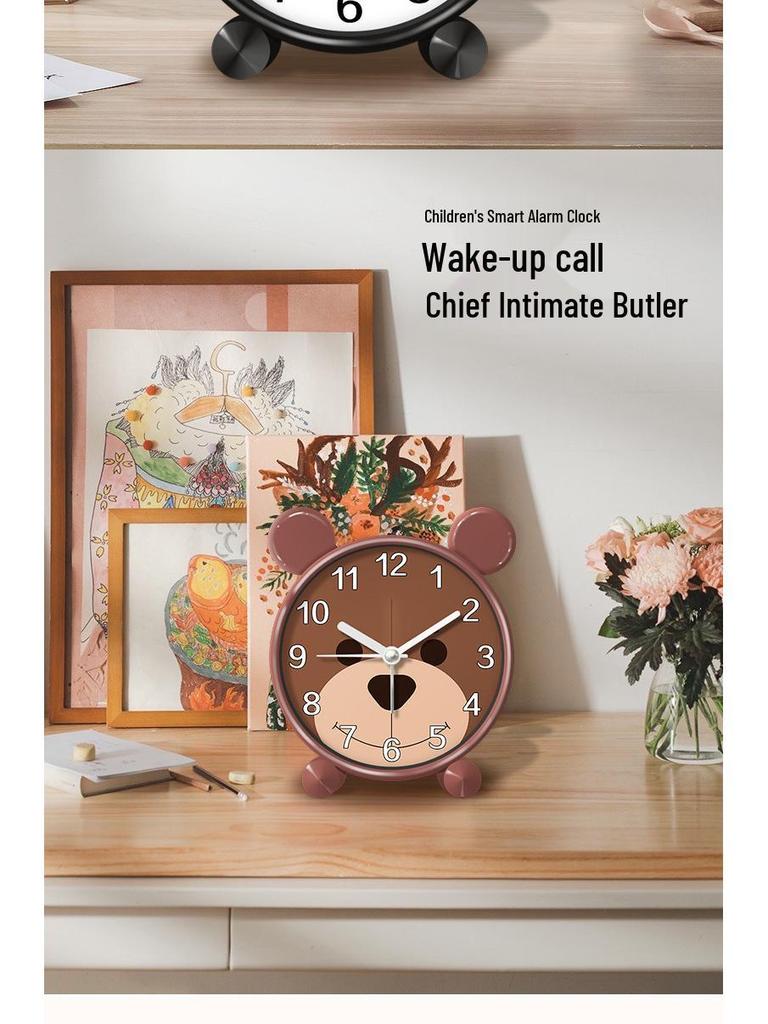 Cartoon Cute Chick Silent Alarm Clock for Kids' Bedrooms - Creative and Lovely Design